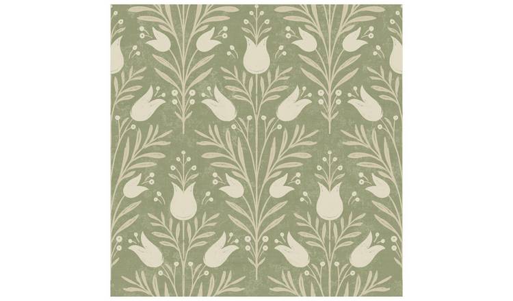 Esselle Home Tulip Green Wallpaper