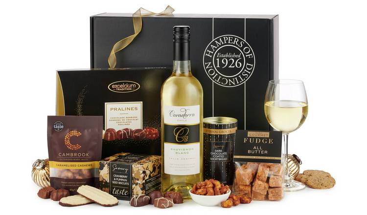 Buy The Celebration with White Wine Gift Box | Food and drink gifts | Argos