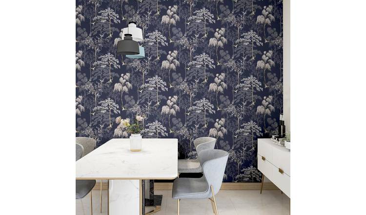 Arthouse Garden Blue Wallpaper