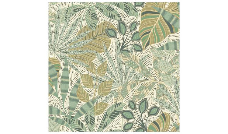 Esselle Home Kirra Leaf Circus Green Wallpaper