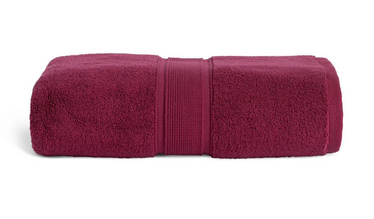 Habitat Supersoft Bath Towel - Plum