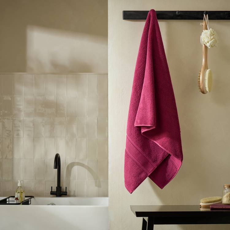 Habitat Supersoft Bath Towel - Plum 0