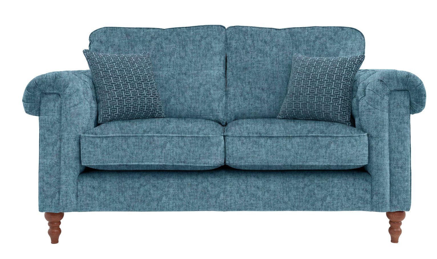 Argos Home Rebecca 2 Seater Fabric Sofa - Teal