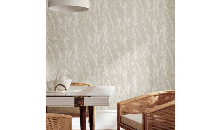 Arthouse Luxe Texture Silver Wallpaper