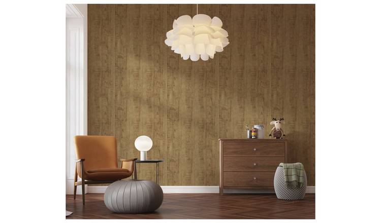 Arthouse Luxe Timber Metallic Wallpaper