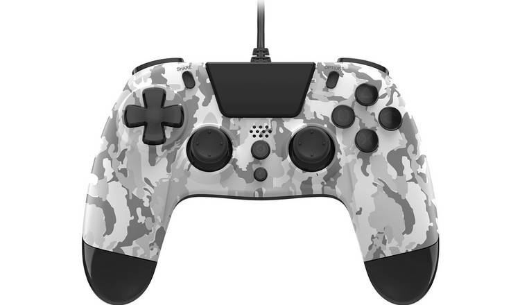 Buy Gioteck Wired - White Camo | PS4 controllers and steering wheels Argos