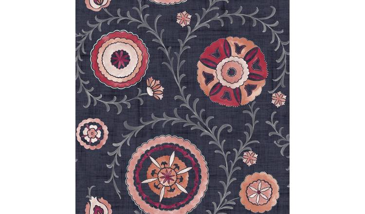 Esselle Home Nahlia Trail Navy Blue Wallpaper