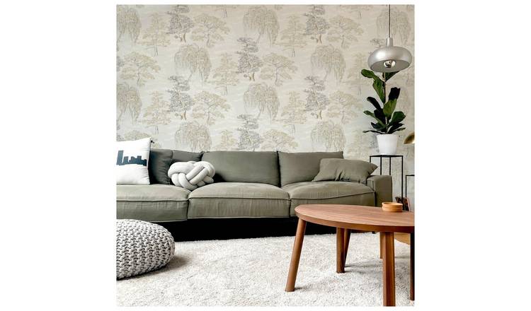 Arthouse Oriental Garden Natural Wallpaper