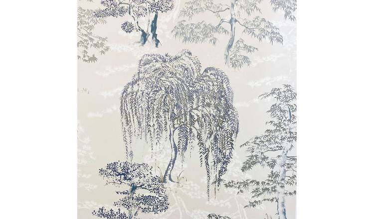 Arthouse Oriental Garden Blue Wallpaper