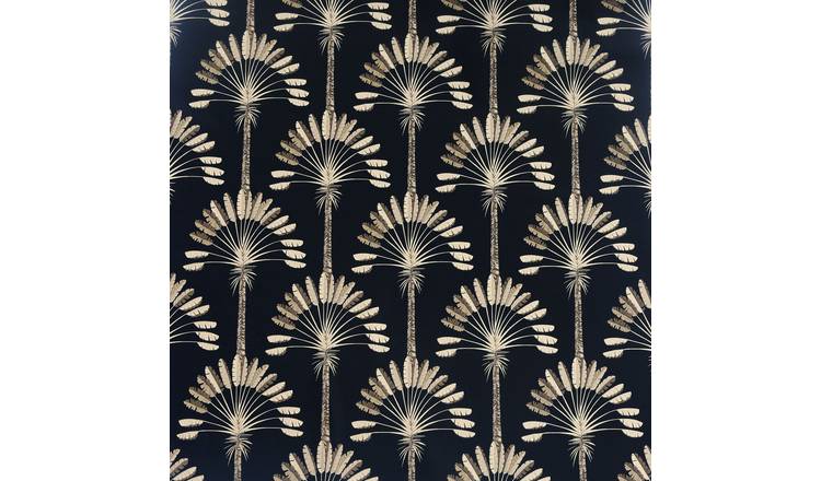 Arthouse Palm Palace Black Wallpaper