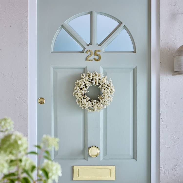 Home Faux Mini Linium Wreath 0