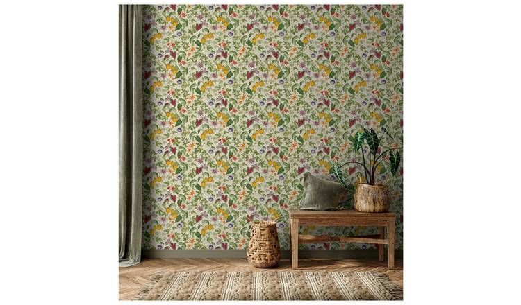 RHS Citrus N Vine Cream Wallpaper