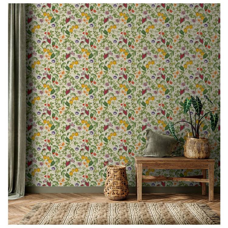 RHS Citrus N Vine Cream Wallpaper 0