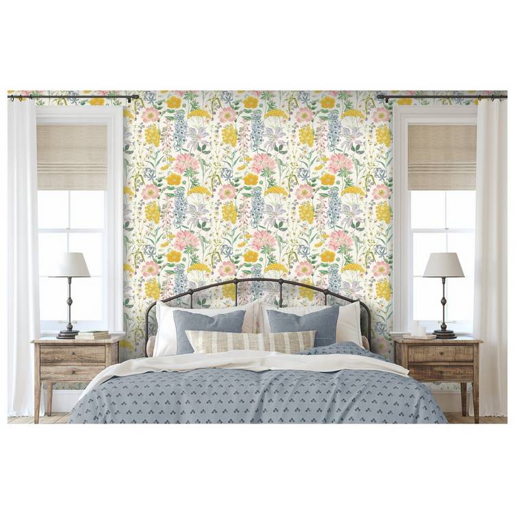 RHS Country Garden Cream Wallpaper 0