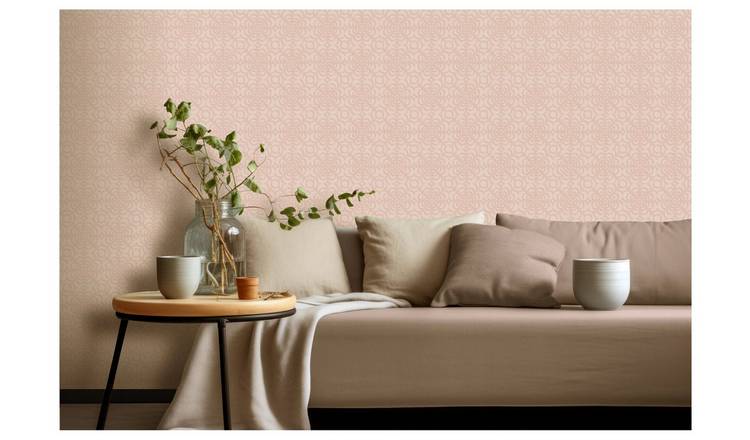 RHS Dandy Floral Pink Wallpaper