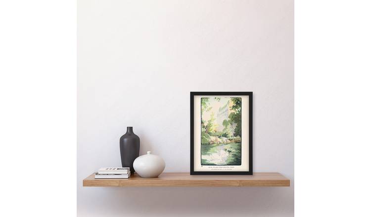 Rachael R Elmer Hotel Plaza From Central Park Framed Art Print - A4