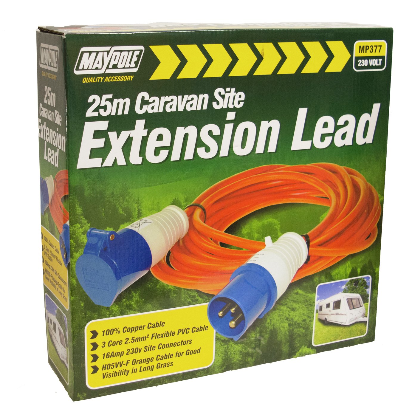 Maypole 230V 25m Caravan Site Extension Lead Review