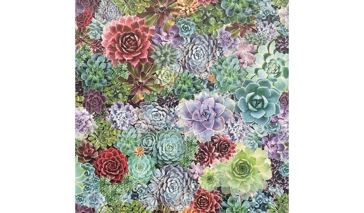 Arthouse Succulent Living Multi Wallpaper