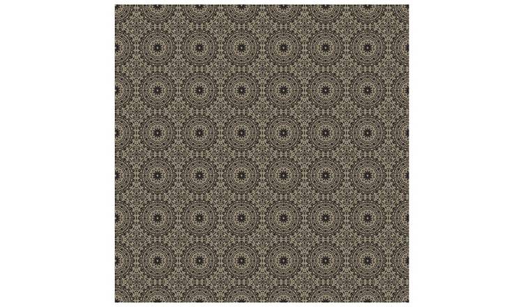 Arthouse Symmetrical Chic Black Gold Wallpaper