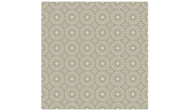 Arthouse Symmetrical Chic Silver Wallpaper