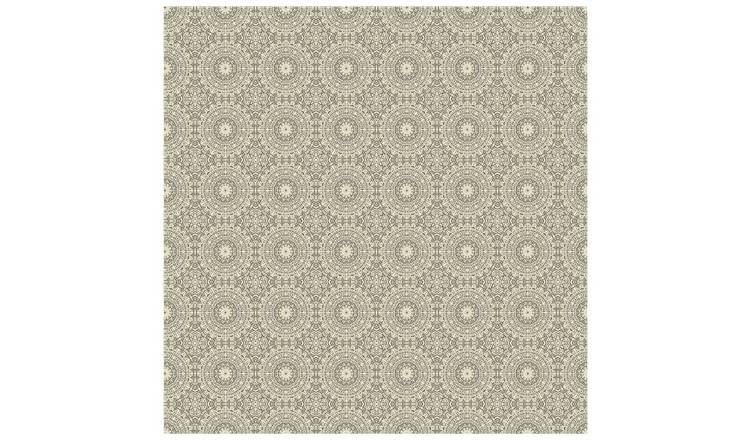 Arthouse Symmetrical Chic Silver Wallpaper