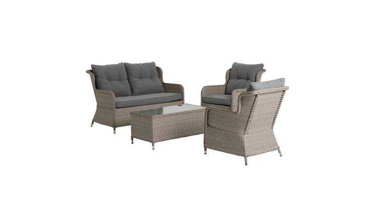 Argos Home Teramo 4 Seater Rattan Effect Garden Sofa Set