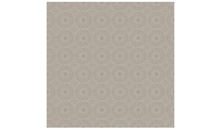 Arthouse Symmetrical Chic Slate Silver Wallpaper 