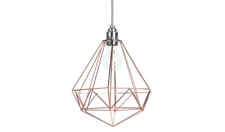 Buy Argos Home Wire Pendant Shade Rose Gold Lamp Shades