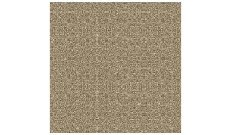 Arthouse Symmetrical Chic Stone Gold Wallpaper 