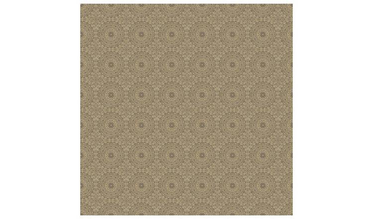 Arthouse Symmetrical Chic Stone Gold Wallpaper 