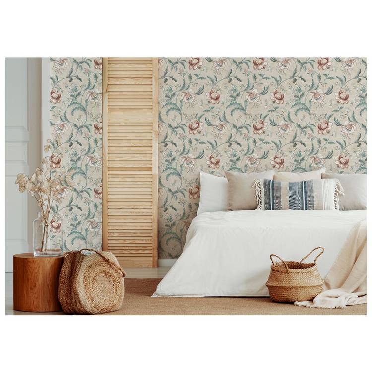 Esselle Home Tapestry Floral Natural Spice wallpaper 0
