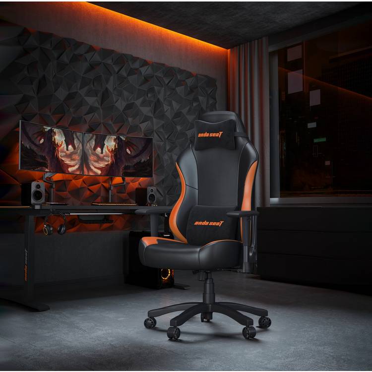 Anda Seat Luna Premium Gaming Chair - Black & Orange 0