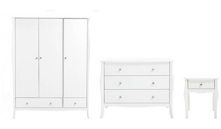 Argos Home Amelie 3 Piece 3 Door Wardrobe Set - White