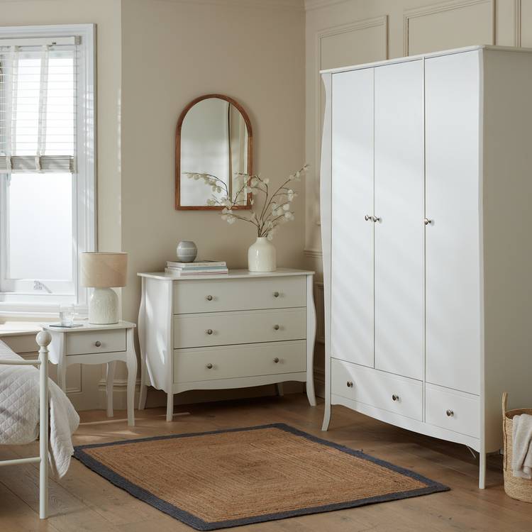 Argos Home Amelie 3 Piece 3 Door Wardrobe Set - White 0