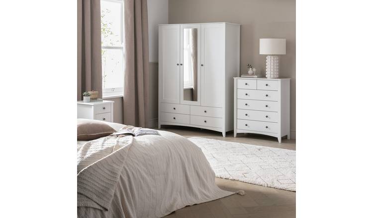 Habitat Minato 4 Piece 3 Door Wardrobe Set - White