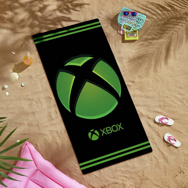 Xbox Sphere Beach Towel - Black & Green 0
