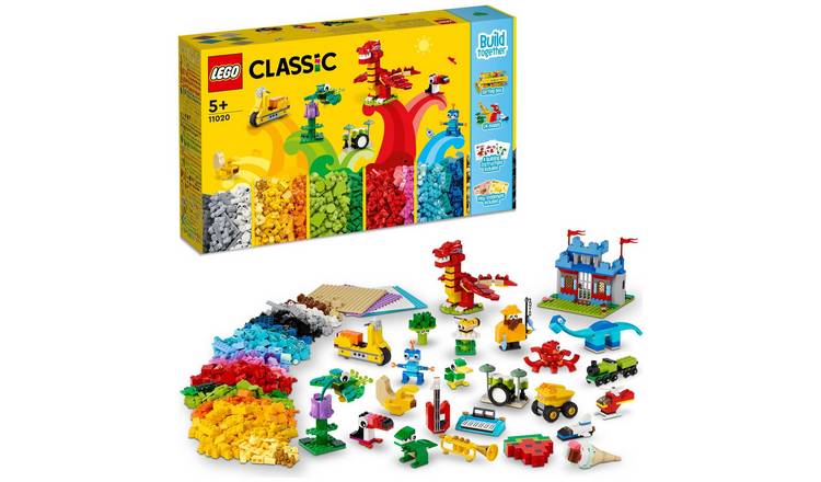 LEGO Classic Build Together Bricks & Base Plates Set 11020