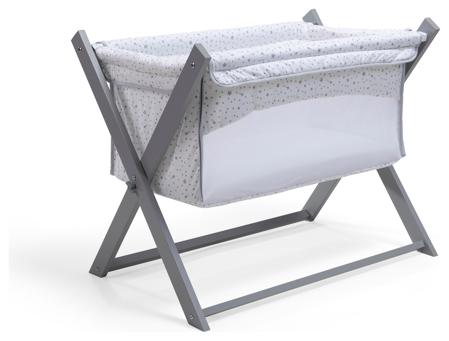 Clair De Lune Stars & Stripes Folding Breathable Crib