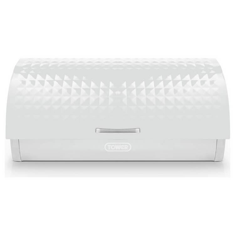 Tower Solitaire Roll Top Stainless Steel Bread Bin 0