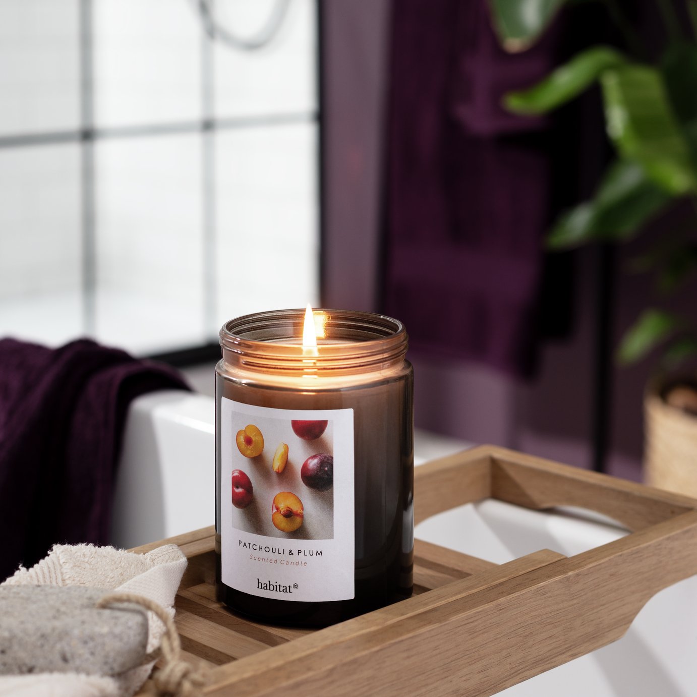 Habitat Scented Jar Candle - Patchouli & Plum