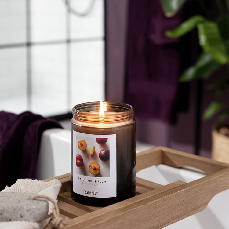 Habitat Scented Jar Candle - Patchouli & Plum 0