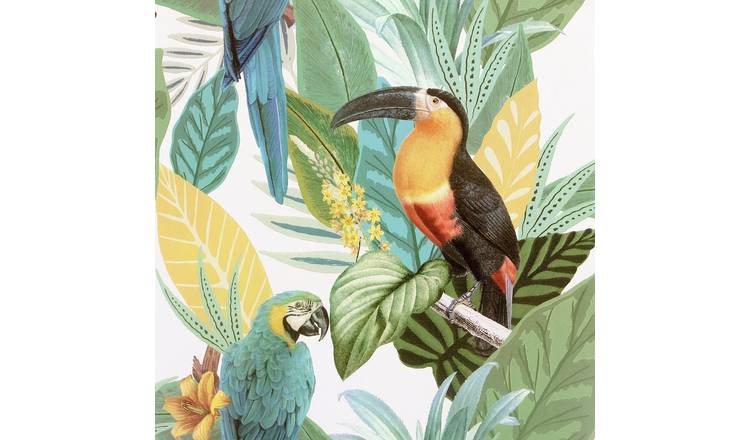 Arthouse Toucan Jungle Multicolour Wallpaper