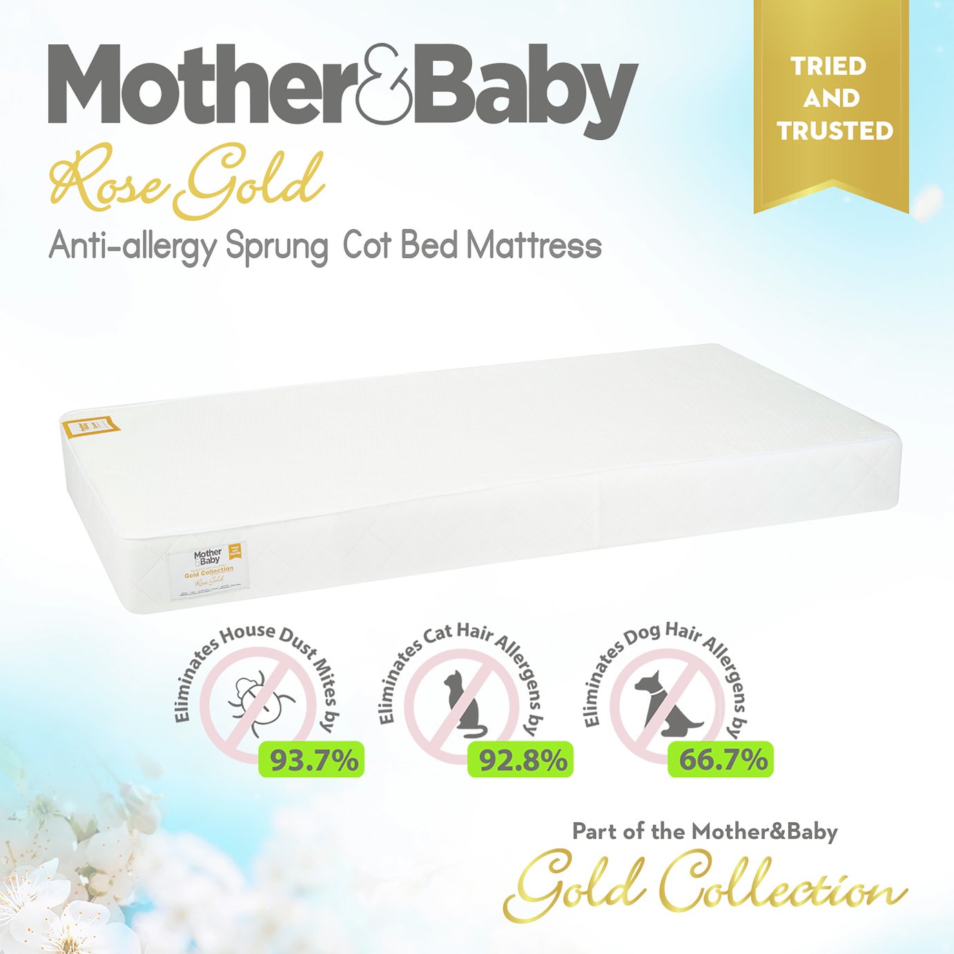 Mother&Baby 140 x 70cm Anti-Allergy Sprung Cot Bed Mattress Review
