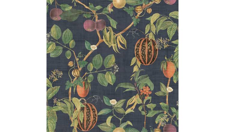 Esselle Home Tropic House Navy Wallpaper