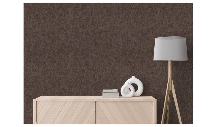 Arthouse Urban Weave Chocolate Brown Wallpaper