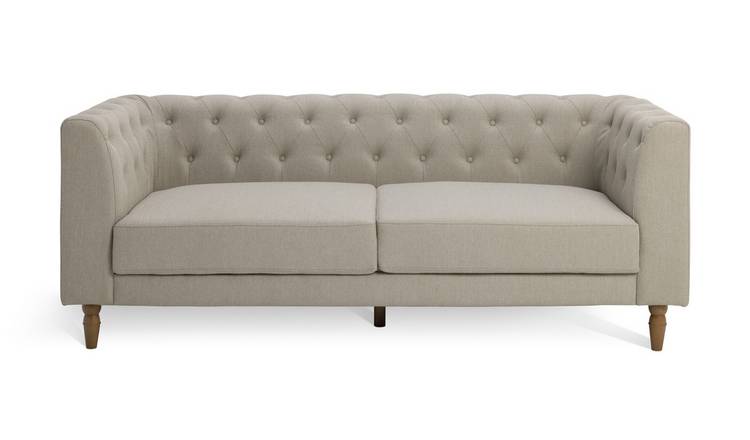 Argos grey deals chesterfield sofa