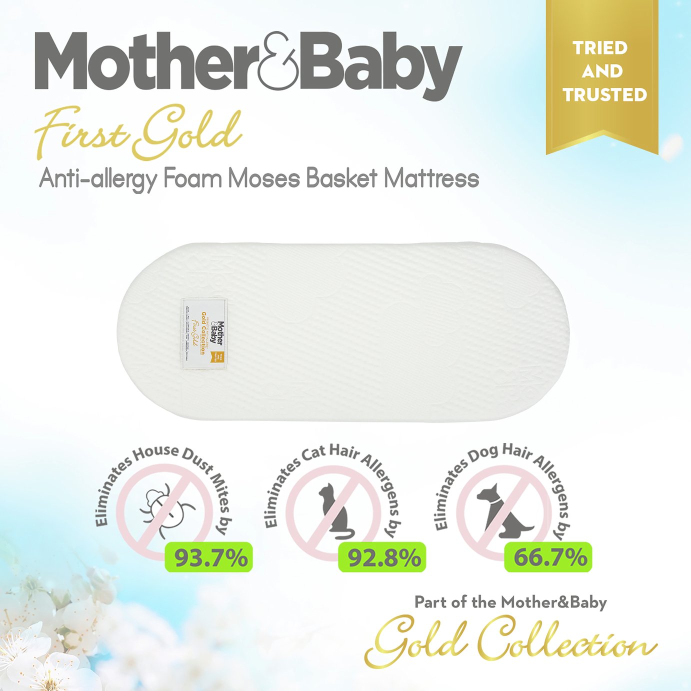 Mother&Baby First Gold AntiAllergy Moses Mattress 75x28 Review