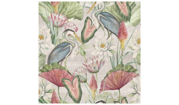 Esselle Home Waterlily Linen Multi Wallpaper