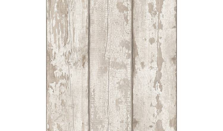 Arthouse White Washed Wood Wallpaper