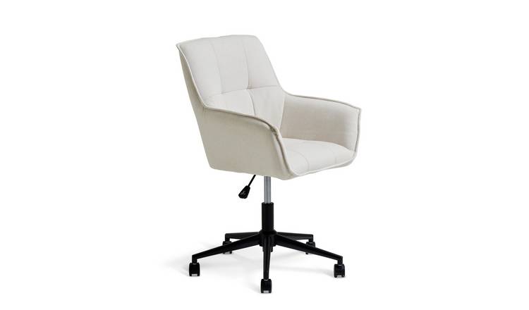 Habitat Rama Fabric Office Chair - White